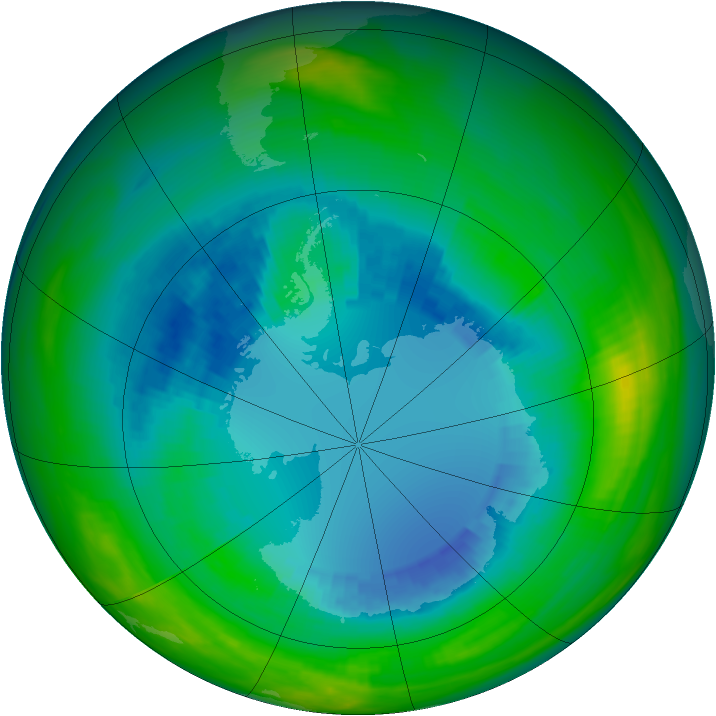Ozone Map 1984-08-24